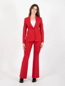Vicolo Pantalone Elegante Flare Rosso -Couture per Lei IMG 3099 80f64097 b890 4e17 a0b2 e461ce63c982