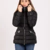 ADD Piumino Corto Nero Con Cappuccio E Cintura 1 ADD Piumino Corto Nero Con Cappuccio E Cintura -Couture per Lei add piumino corto nero con cappuccio e cintura3