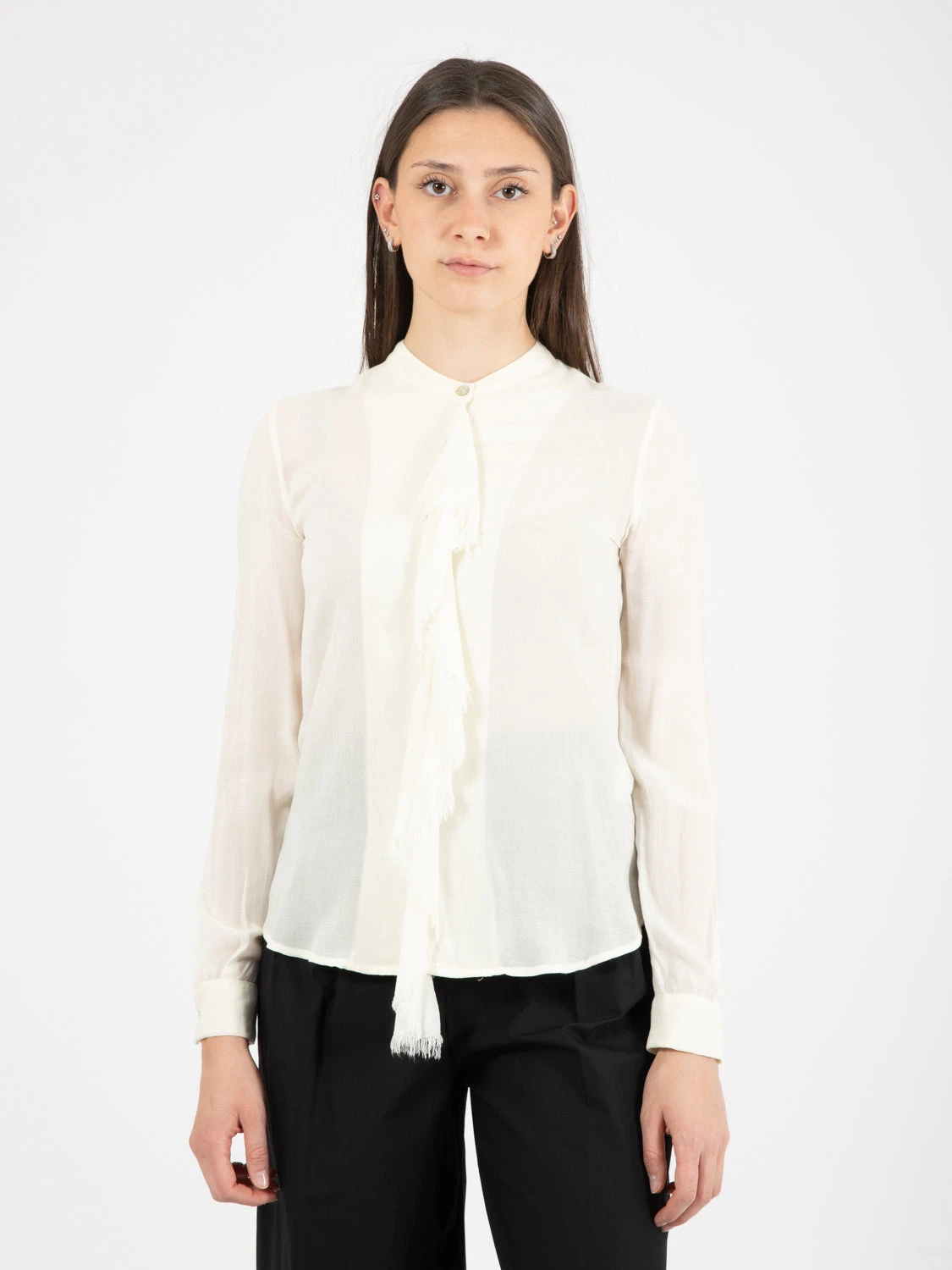 Camicia Con Rouches Burro 6 Camicia Con Rouches Burro - Image 4