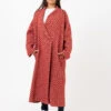 Cappotto Lungo Jacquard Melograno / Wine -Couture per Lei alessia santi cappotto lungo jacquard melograno wine1