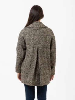 Cappotto Spinapesce Nero / Beige -Couture per Lei alessia santi cappotto spinapesce nero beige3