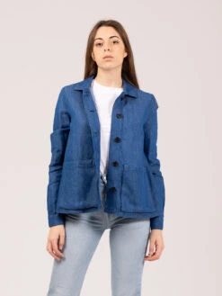 Giacca Camicia Denim Atlantico