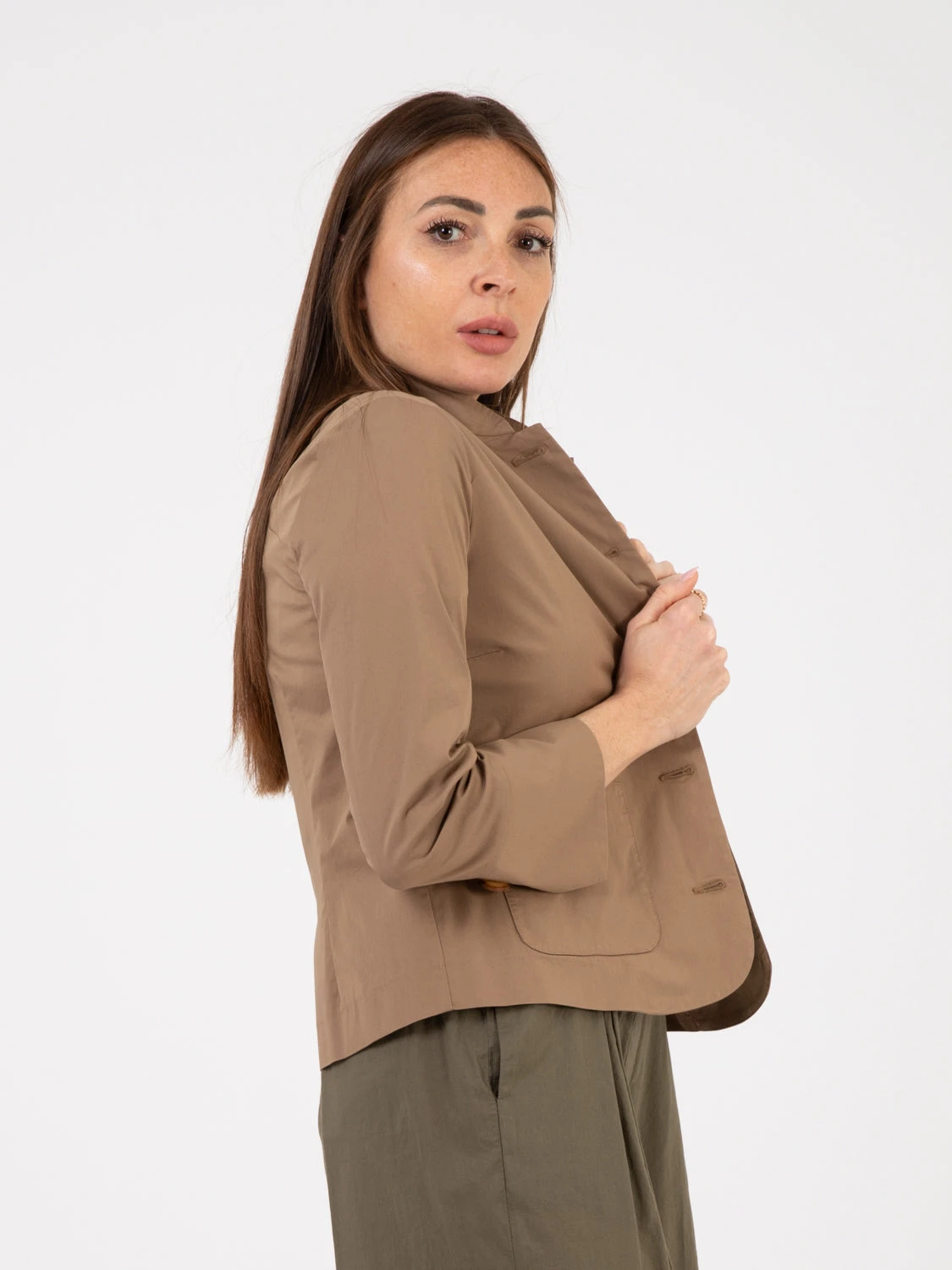 Giacca Collo Alla Coreana Castoro 4 Giacca Collo Alla Coreana Castoro - Image 2