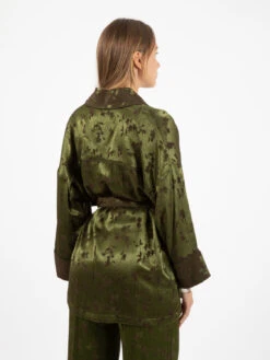Giacca Kimono Ginepro Verde -Couture per Lei alessia santi giacca kimono ginepro verde4
