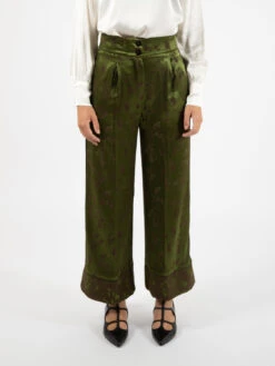Pantaloni Ampi Ginepro Verdi