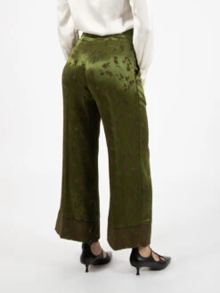 Pantaloni Ampi Ginepro Verdi -Couture per Lei alessia santi pantaloni ampi ginepro verdi3