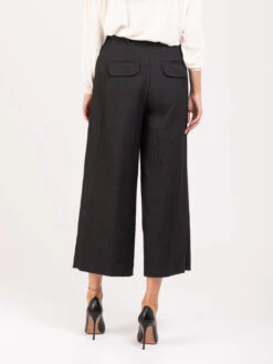 Pantaloni Ampi Lavagna -Couture per Lei alessia santi pantaloni ampi lavagna3