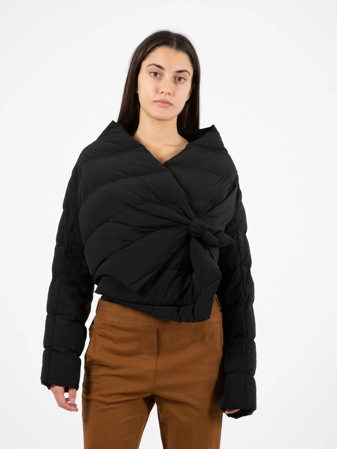 Piumino Corto Nero Diamante 3 Piumino Corto Nero Diamante