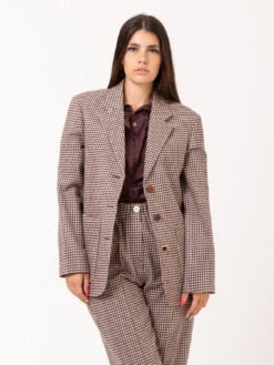 Blazer A Quadri Brownie