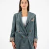 Blazer Doppiopetto Velvet Inchiostro 1 Blazer Doppiopetto Velvet Inchiostro -Couture per Lei alysi blazer doppiopetto velvet inchiostro1