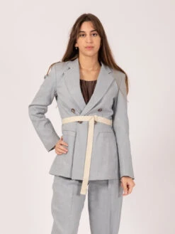 Blazer Lino Stretch Doppiopetto Aria