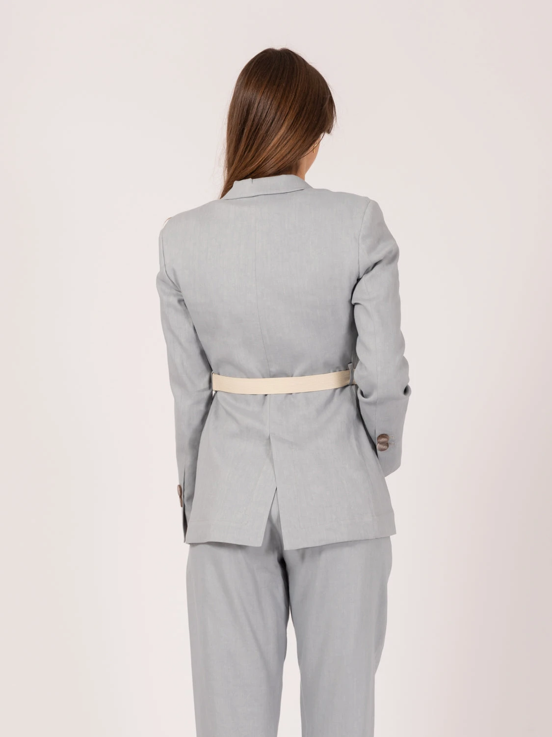 Blazer Lino Stretch Doppiopetto Aria 5 Blazer Lino Stretch Doppiopetto Aria - Image 3