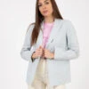 Blazer Popeline Con Georgette Aria