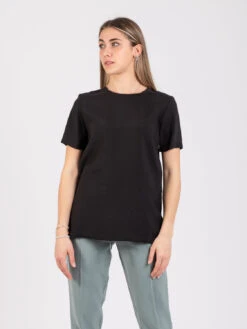 Blusa Peach Skin Carbone Con Spacchi