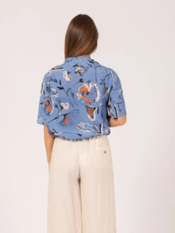 Camicia Flower Notebook Con Coulisse Fiordaliso 7 Camicia Flower Notebook Con Coulisse Fiordaliso -Couture per Lei alysi camicia flower notebook con coulisse fiordaliso3