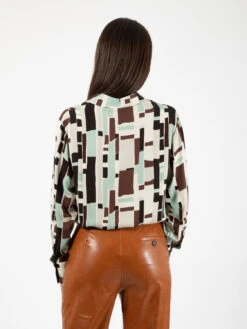 Camicia In Viscosa Stampa Patch Multicolor 7 Camicia In Viscosa Stampa Patch Multicolor -Couture per Lei alysi camicia in viscosa stampa patch multicolor3