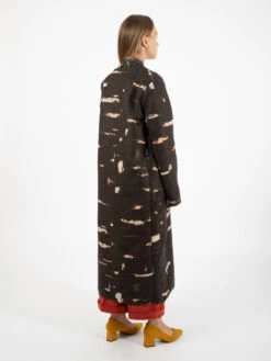 Cappotto Lungo Mohair Jacquard Ebano -Couture per Lei alysi cappotto lungo mohair jacquard ebano4