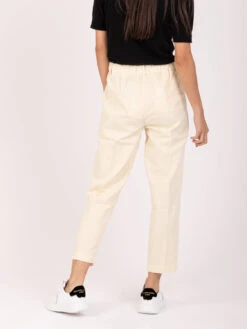 Pantaloni In Cotone Burro Con Elastico -Couture per Lei alysi pantaloni in cotone burro con elastico3
