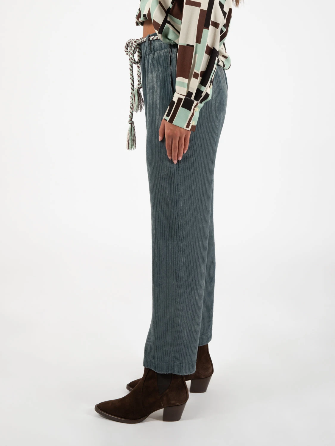 Pantaloni Velvet A Coste Inchiostro 4 Pantaloni Velvet A Coste Inchiostro - Image 2