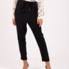 Pantaloni Visco Wool Sigaretta Neri -Couture per Lei alysi pantaloni visco wool sigaretta neri1