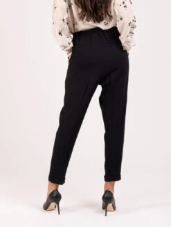 Pantaloni Visco Wool Sigaretta Neri -Couture per Lei alysi pantaloni visco wool sigaretta neri3