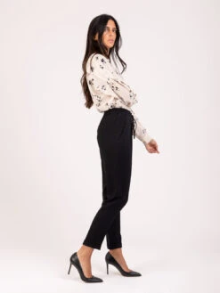 Pantaloni Visco Wool Sigaretta Neri -Couture per Lei alysi pantaloni visco wool sigaretta neri4