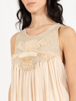 Top Creponne Ricamato Cera -Couture per Lei alysi top creponne ricamato cera4