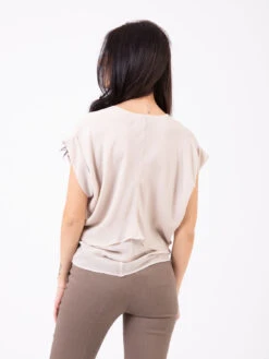 Top Georgette Washed Morbido Fard -Couture per Lei alysi top georgette washed morbido fard3