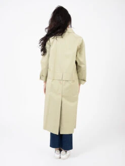 Trench Cotone Enzimato Salvia -Couture per Lei alysi trench cotone enzimato salvia3