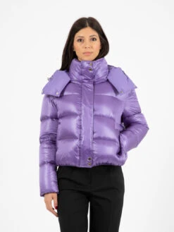 Patrizia Pepe Piumino Con Cappuccio Mineral Violet