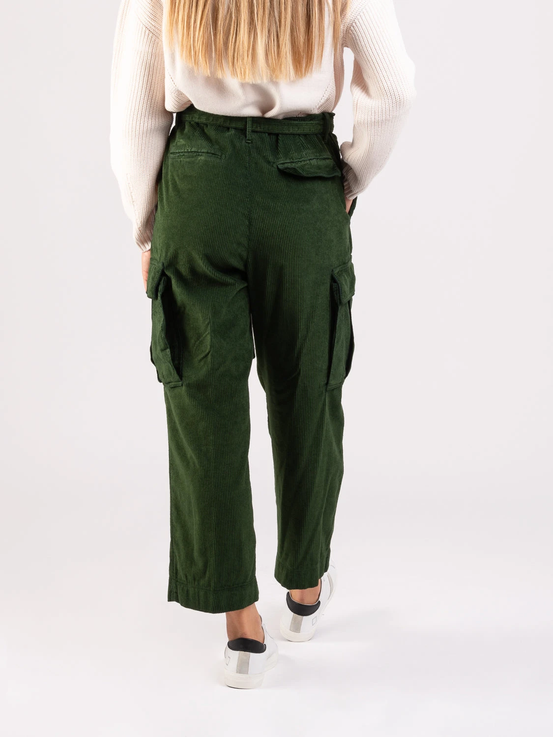 Pantaloni Cargo Corduroy Dyed Unito Verdi 6 Pantaloni Cargo Corduroy Dyed Unito Verdi - Image 4