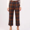 Pantaloni Futura Wool Tartan Check Rust -Couture per Lei berwich pantaloni futura wool tartan check rust1