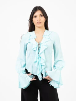 Blugirl Camicia Con Volant Goutte