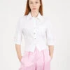 Blugirl Camicia Crop Bianco Ottico -Couture per Lei blugirl camicia crop bianco ottico1