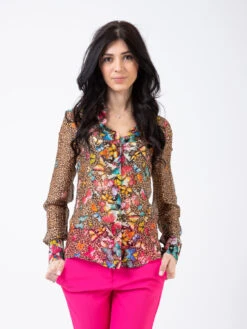 Blugirl Camicia Stampa Wild Butterflies