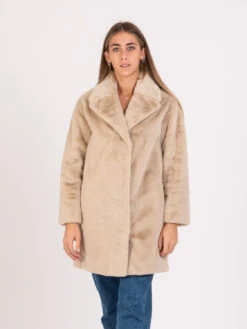 Blugirl Cappotto Ecopelliccia Morbida Croissant