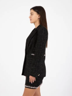 Blugirl Giacca Blazer Bouclé Lurex Nero -Couture per Lei blugirl giacca blazer boucle con lurex nero3
