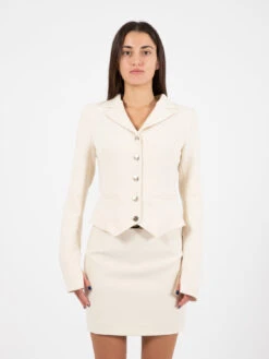 Blugirl Giacca Corta Alabaster Panna