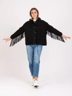 Giubbino 101 Claudia Camoscio Nero