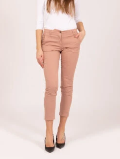 Pantaloni Nicole Rosa In Cotone