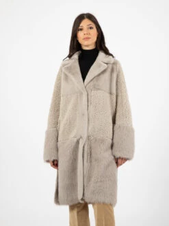 Cappotto Fake Fur Ghiaccio