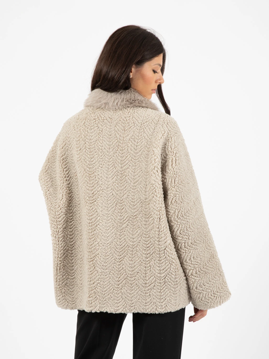 Giacca In Ecopelliccia Over Ghiaccio 5 Giacca In Ecopelliccia Over Ghiaccio - Image 3