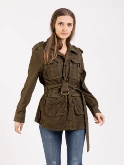 Sahariana Olivia Verde Militare