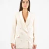 Elisabetta Franchi Blazer Doppiopetto In Crêpe Burro -Couture per Lei elisabetta franchi blazer doppiopetto in cr pe burro1