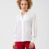 Elisabetta Franchi Camicia Avorio Con Fiocchi In Perle -Couture per Lei elisabetta franchi camicia avorio con fiocchi in perle1