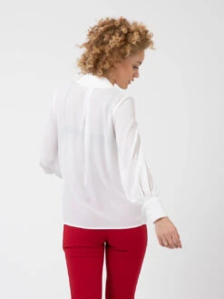 Elisabetta Franchi Camicia Avorio Con Fiocchi In Perle -Couture per Lei elisabetta franchi camicia avorio con fiocchi in perle3