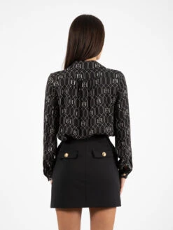 Elisabetta Franchi Camicia In Viscosa Con Foulard Nero / Burro 8 Elisabetta Franchi Camicia In Viscosa Con Foulard Nero / Burro -Couture per Lei elisabetta franchi camicia in viscosa con foulard nero burro3