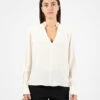 Elisabetta Franchi Camicia In Viscosa Con Polsi Lunghi Burro -Couture per Lei elisabetta franchi camicia in viscosa con polsi lunghi burro1