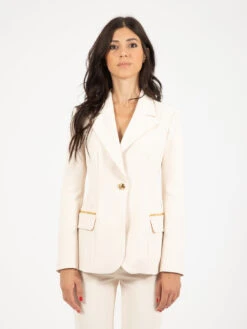 Elisabetta Franchi Giacca In Crêpe Burro