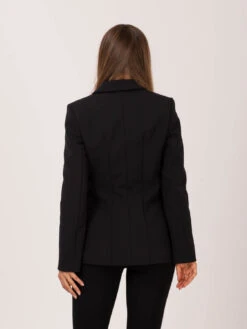 Elisabetta Franchi Giacca In Crepe Nera Con Bottoni Smaltati Light Gold 7 Elisabetta Franchi Giacca In Crepe Nera Con Bottoni Smaltati Light Gold -Couture per Lei elisabetta franchi giacca in crepe nera con bottoni smaltati light gold3